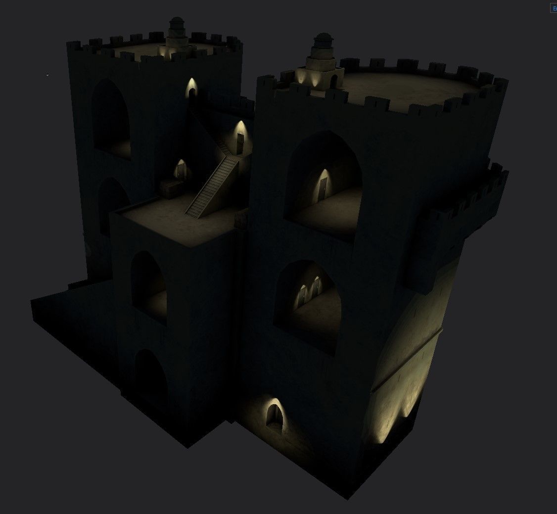Torres de Serranos Low-poly 3D model_27