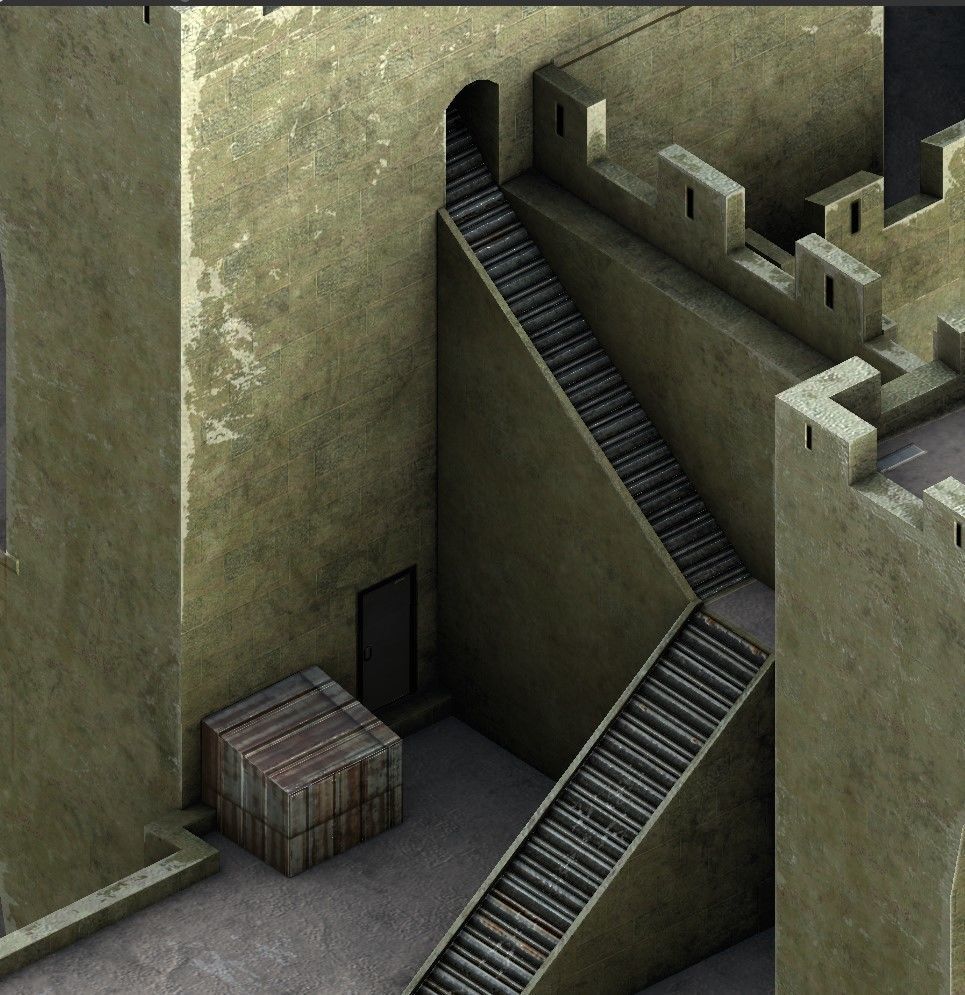 Torres de Serranos Low-poly 3D model_9