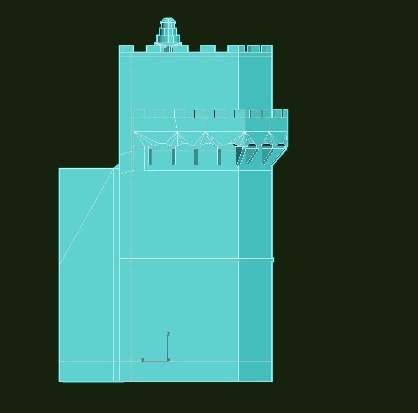Torres de Serranos Low-poly 3D model_35