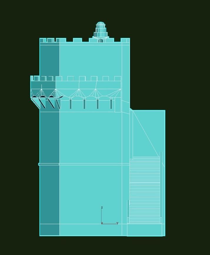 Torres de Serranos Low-poly 3D model_33
