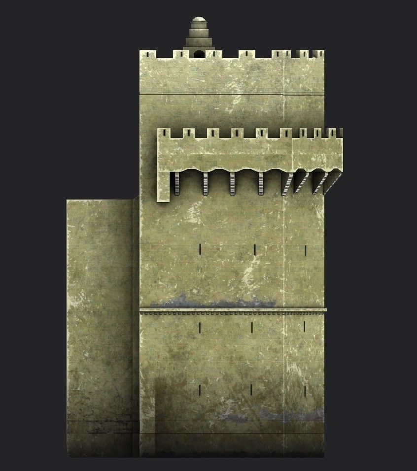 Torres de Serranos Low-poly 3D model_21
