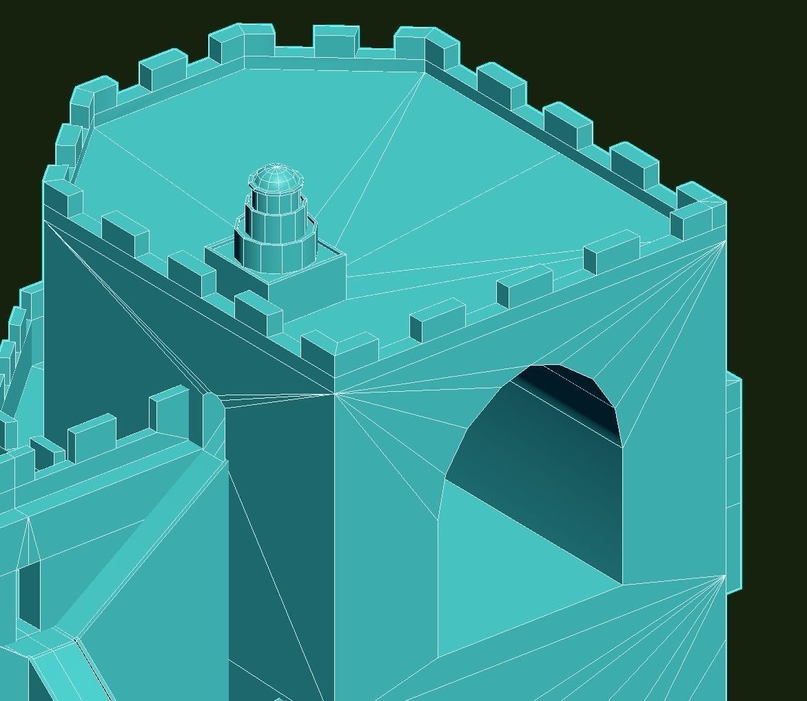 Torres de Serranos Low-poly 3D model_37