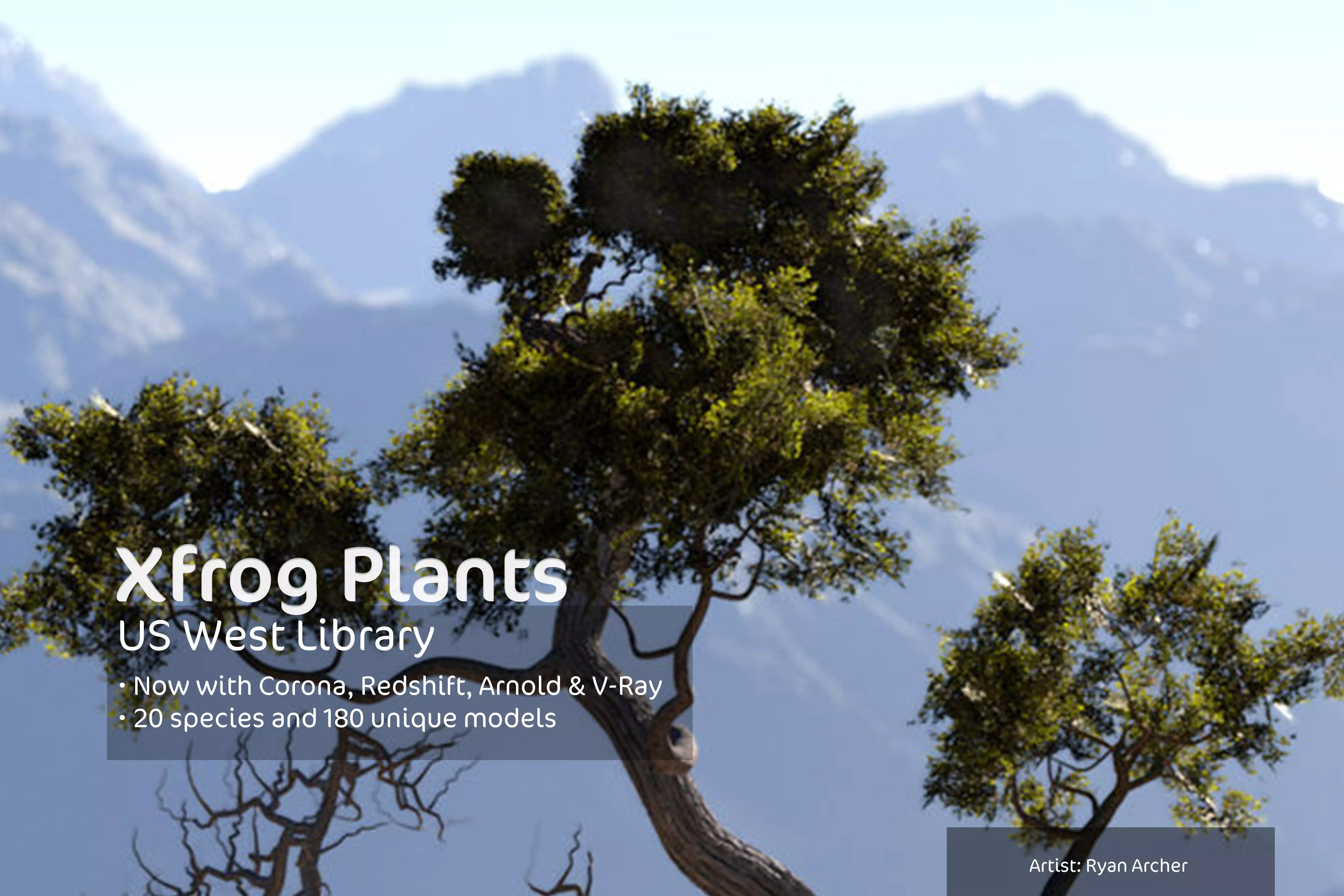 2020 XfrogPlants USA West Library 3D model_0