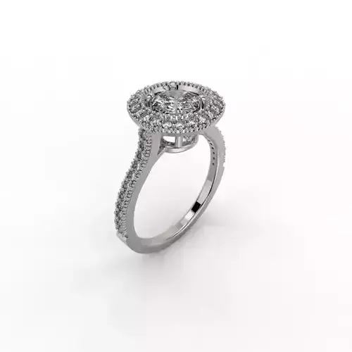 Solitary Engagement Ring and Diamonds 