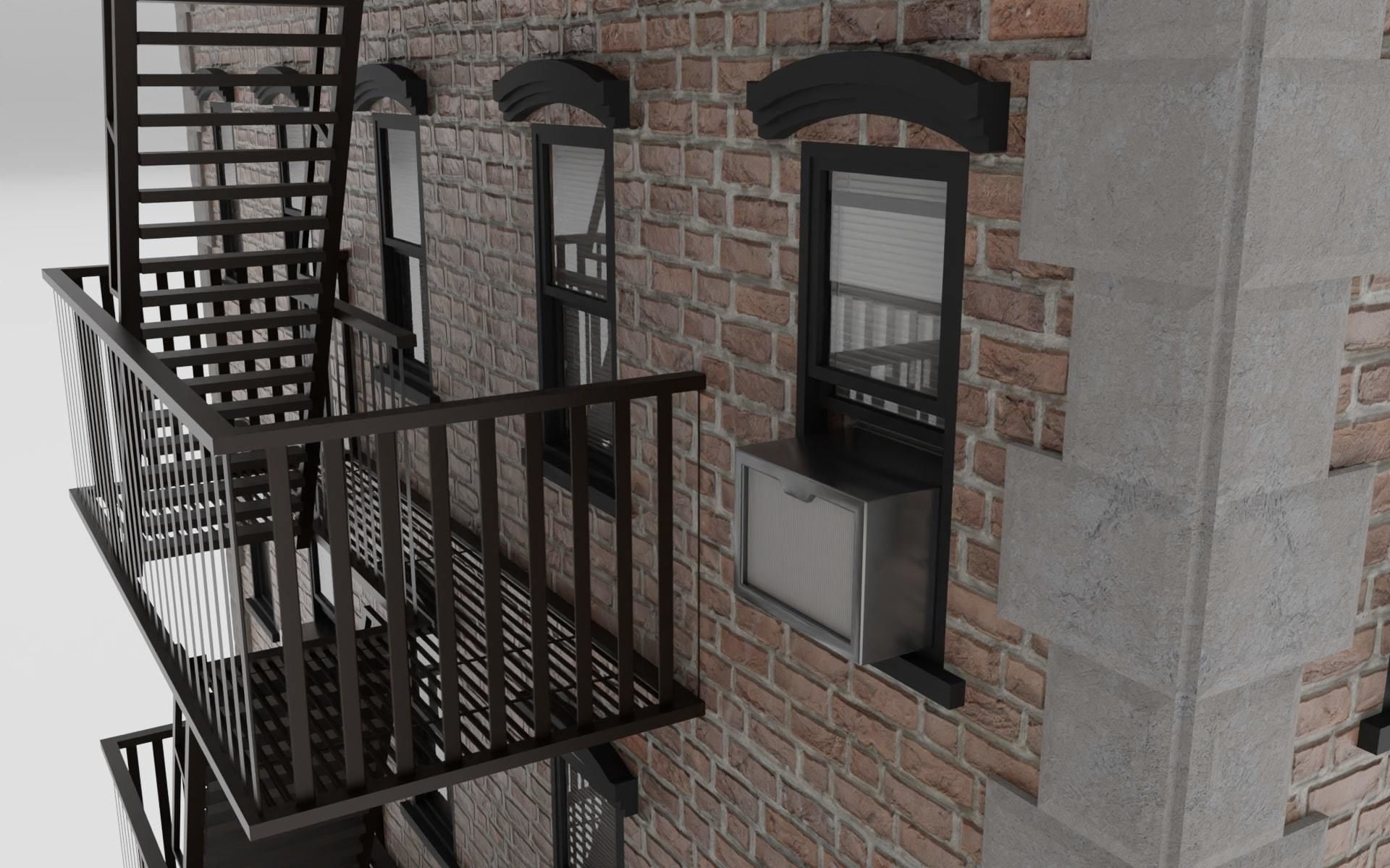  New York Downtown Modular Building 3D model_10