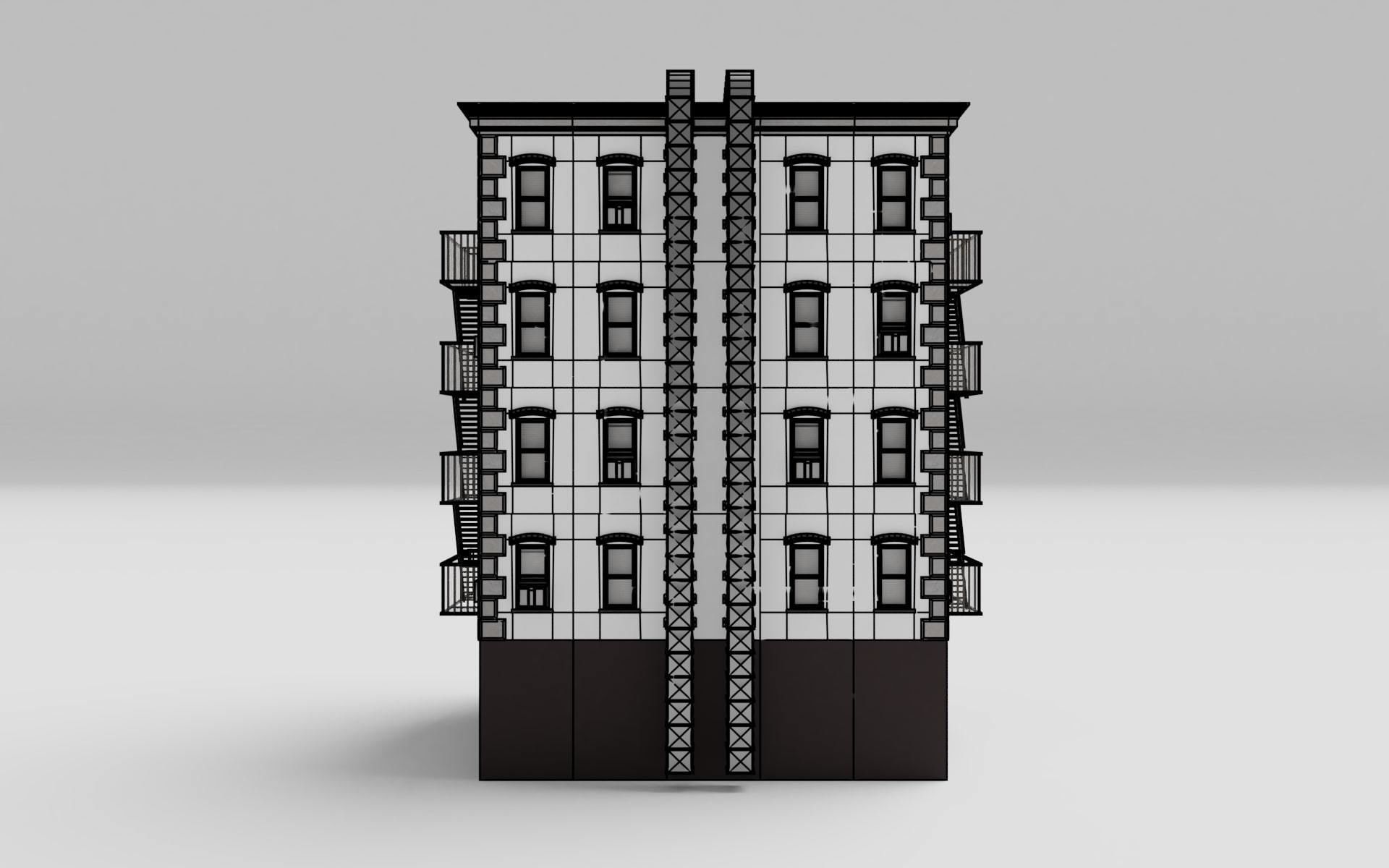  New York Downtown Modular Building 3D model_18