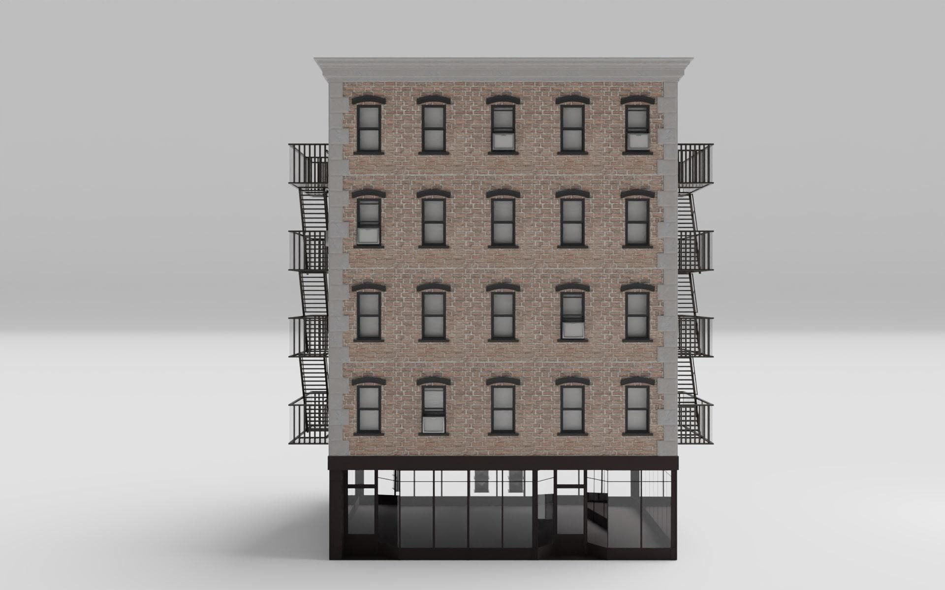  New York Downtown Modular Building 3D model_6