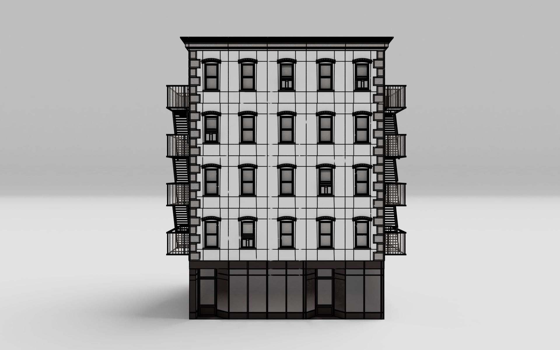  New York Downtown Modular Building 3D model_17