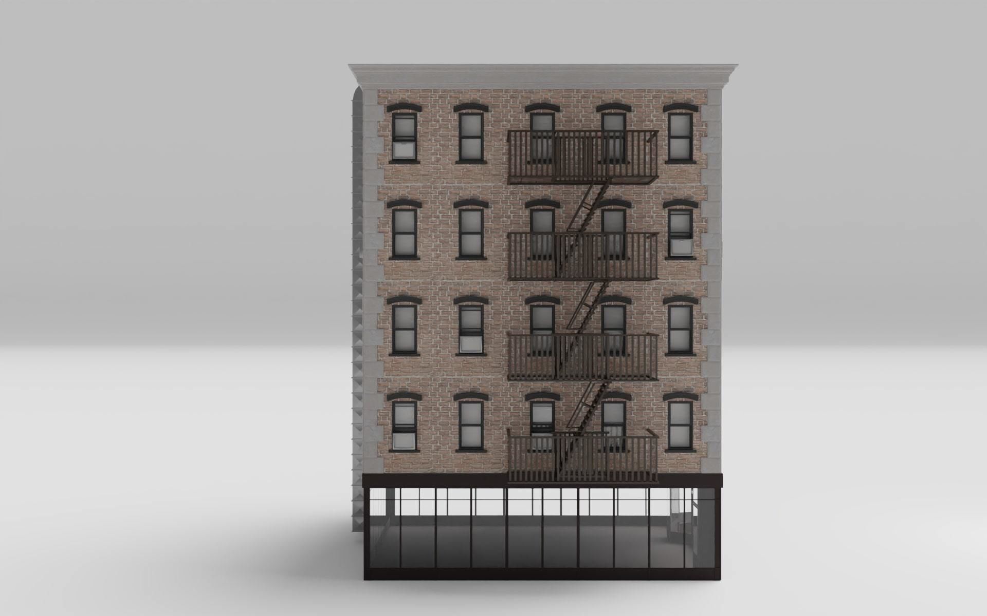  New York Downtown Modular Building 3D model_9