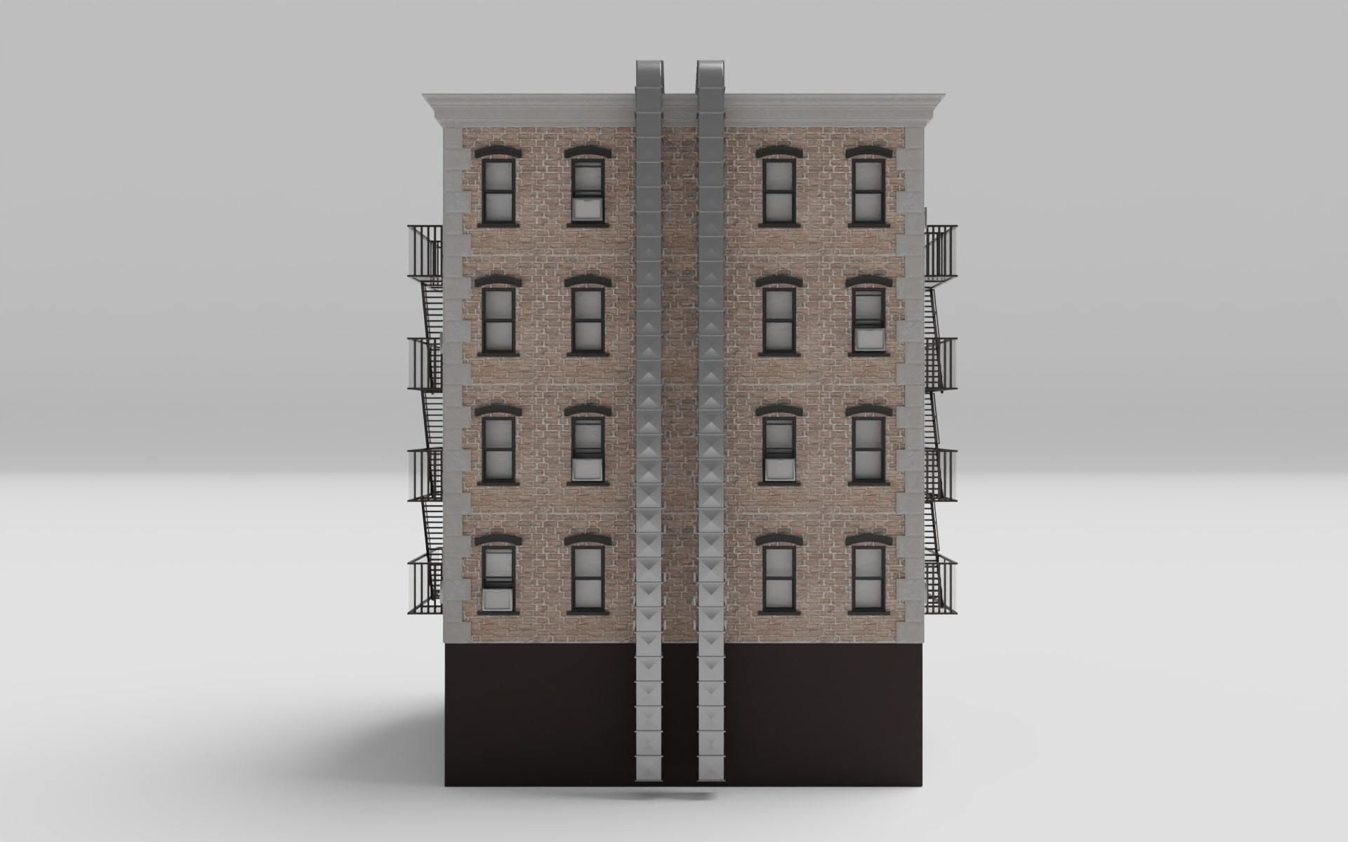  New York Downtown Modular Building 3D model_3