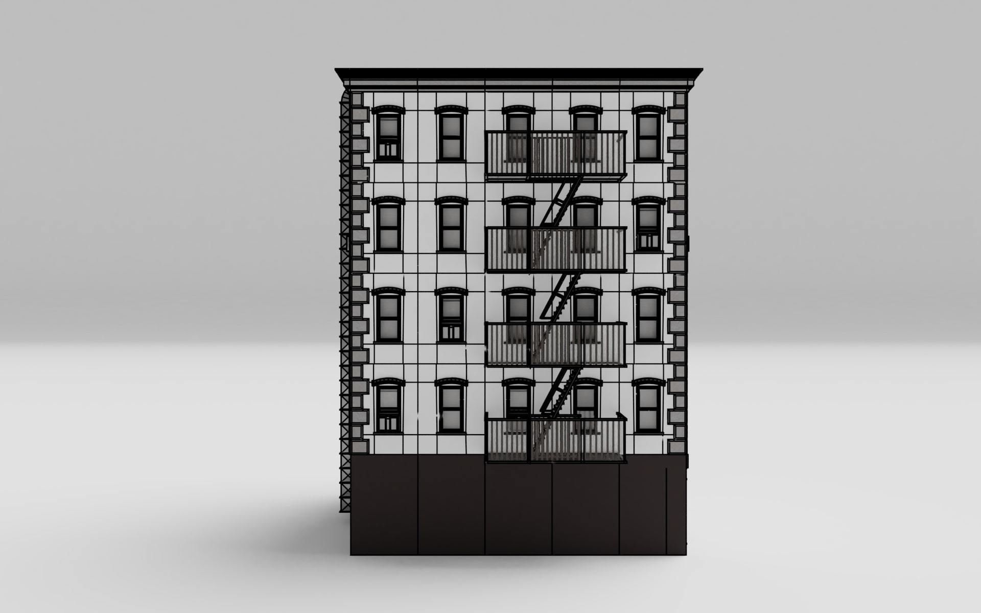  New York Downtown Modular Building 3D model_20