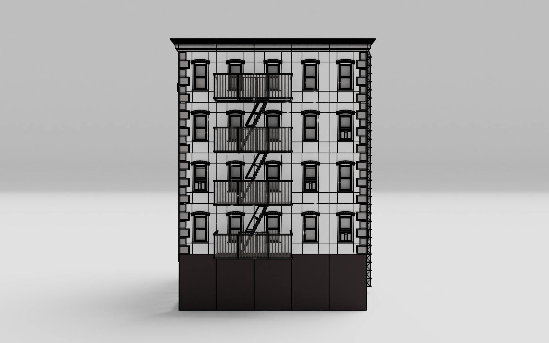  New York Downtown Modular Building 3D model_19