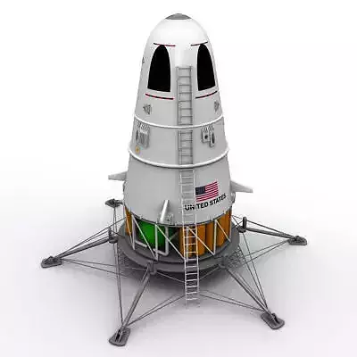 SciFi NASA Lander 3D model
