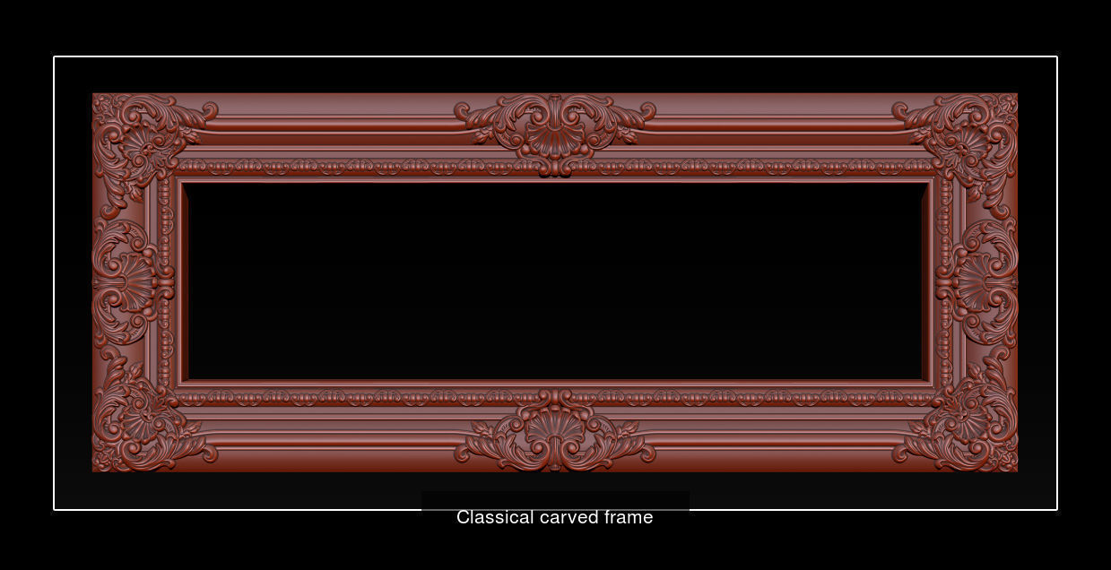 Collection 3D Frame - Wood Carving STL Model for CNC Router _14