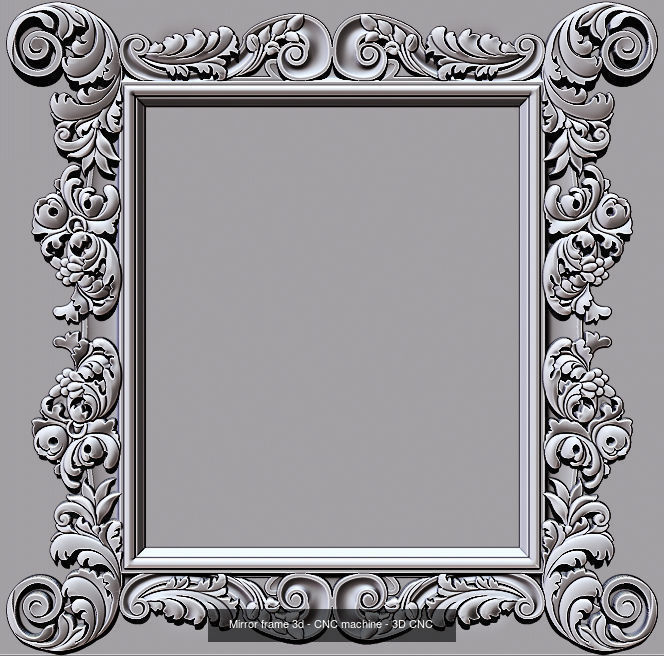 Collection 3D Frame - Wood Carving STL Model for CNC Router _10