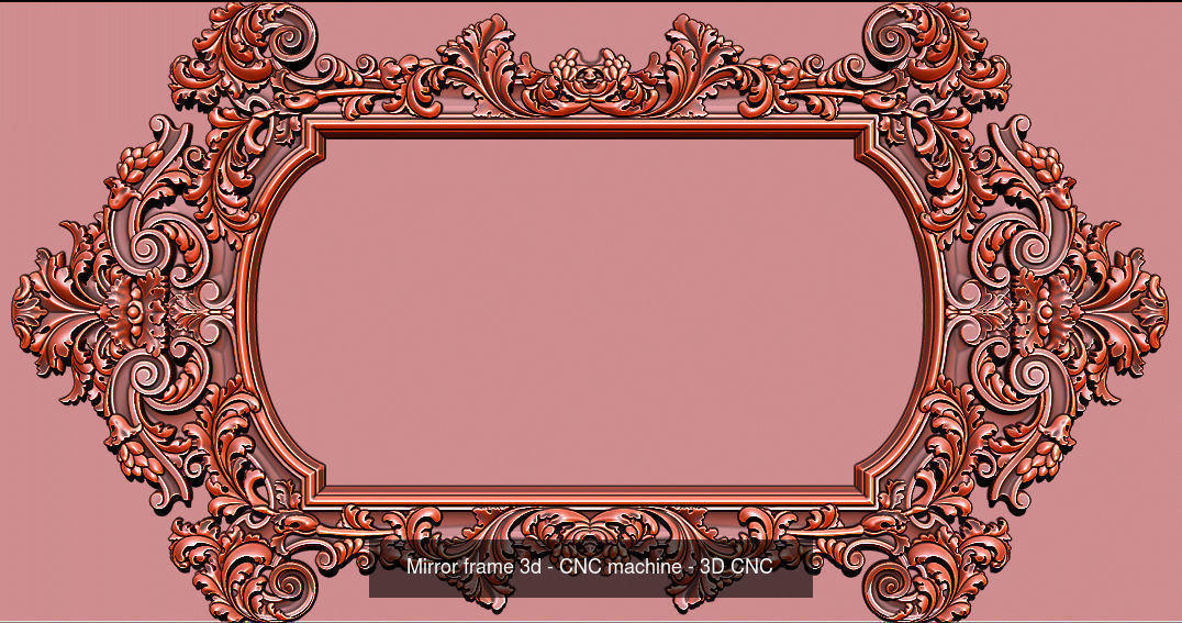 Collection 3D Frame - Wood Carving STL Model for CNC Router _11