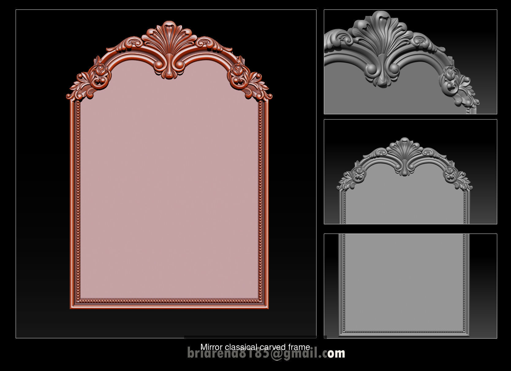 Collection 3D Frame - Wood Carving STL Model for CNC Router _23