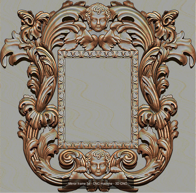 Collection 3D Frame - Wood Carving STL Model for CNC Router _7