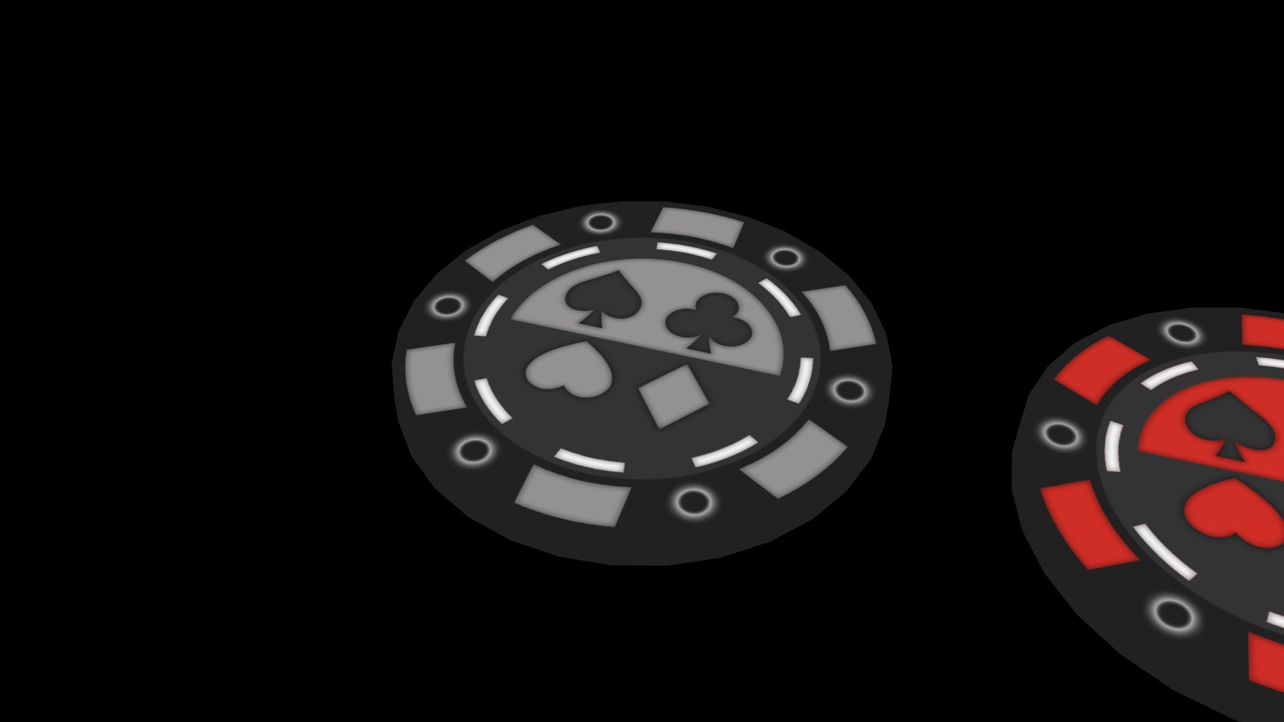 Poker Chips Low-poly 3D model_6