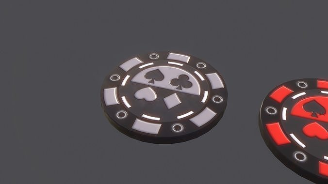 Poker Chips Low-poly 3D model