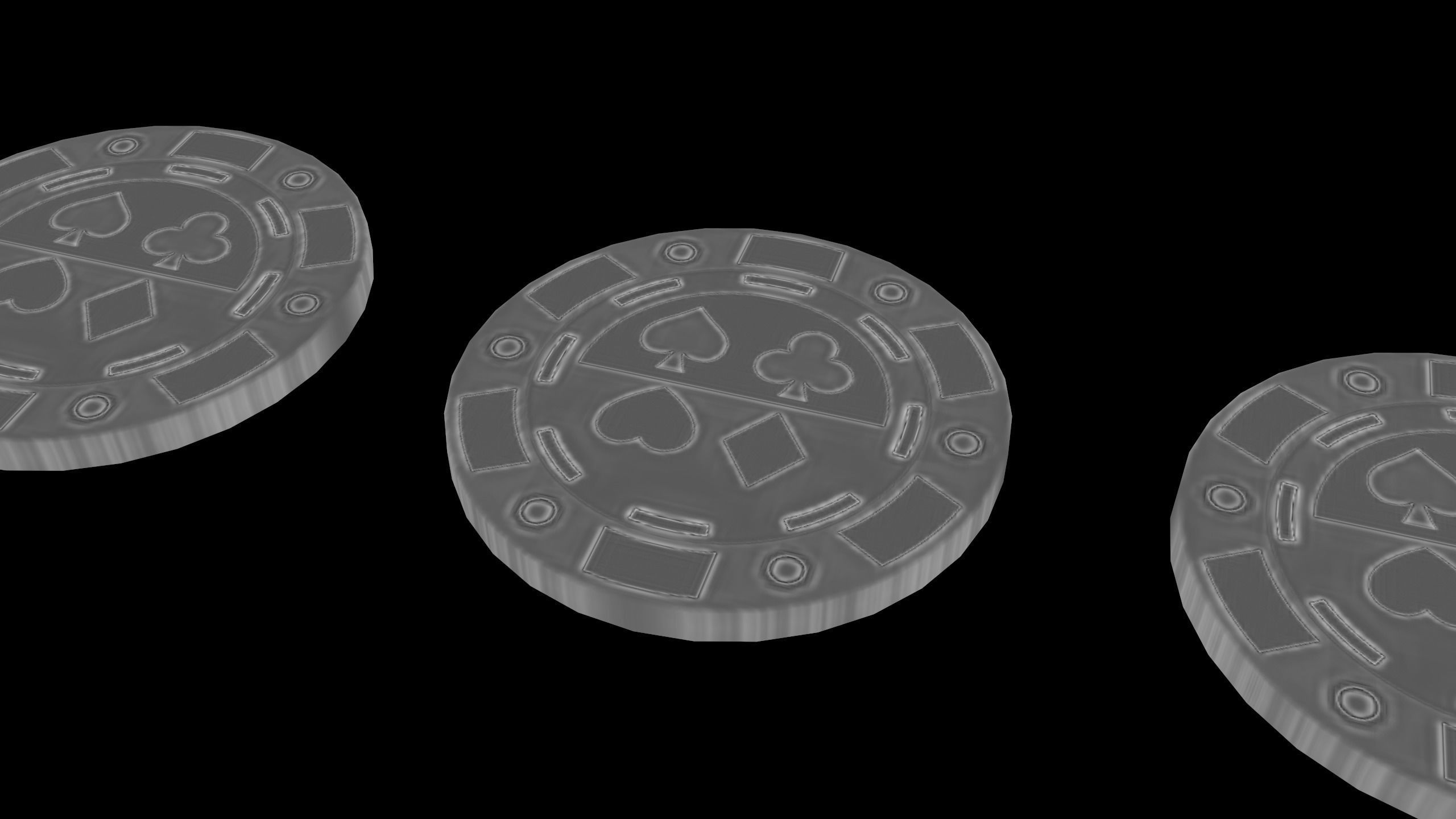 Poker Chips Low-poly 3D model_19