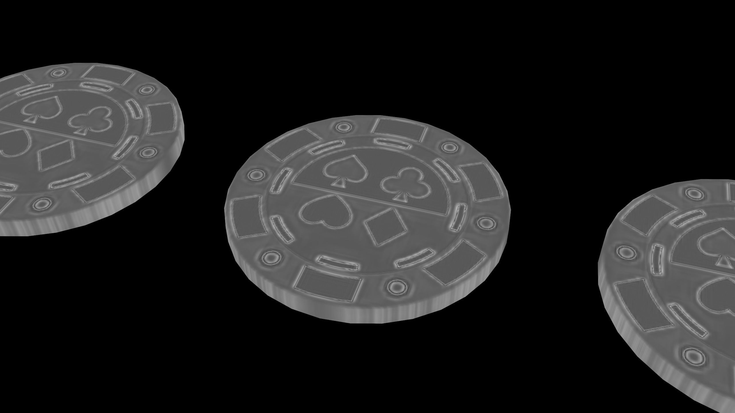 Poker Chips Low-poly 3D model_18