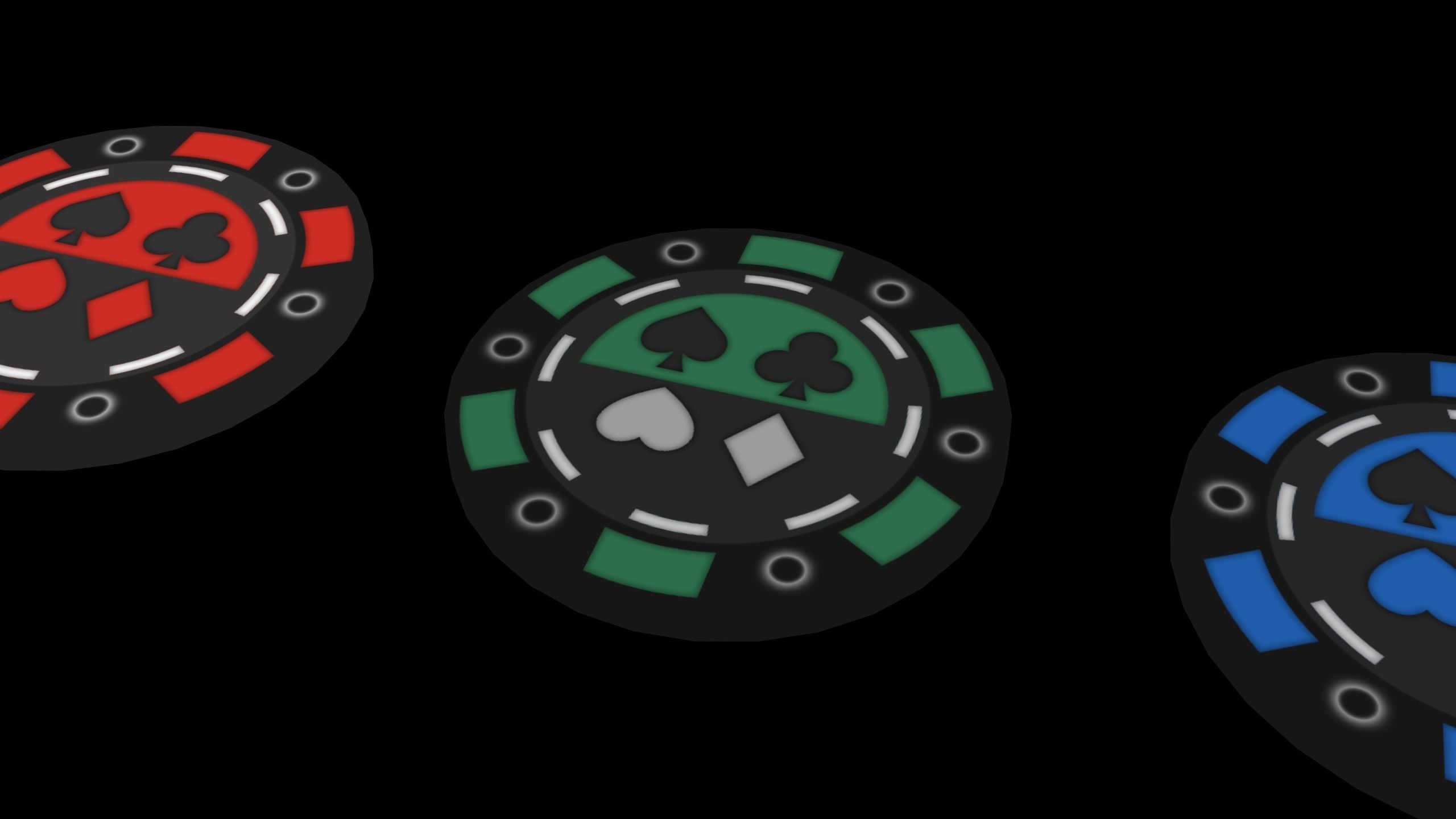 Poker Chips Low-poly 3D model_8
