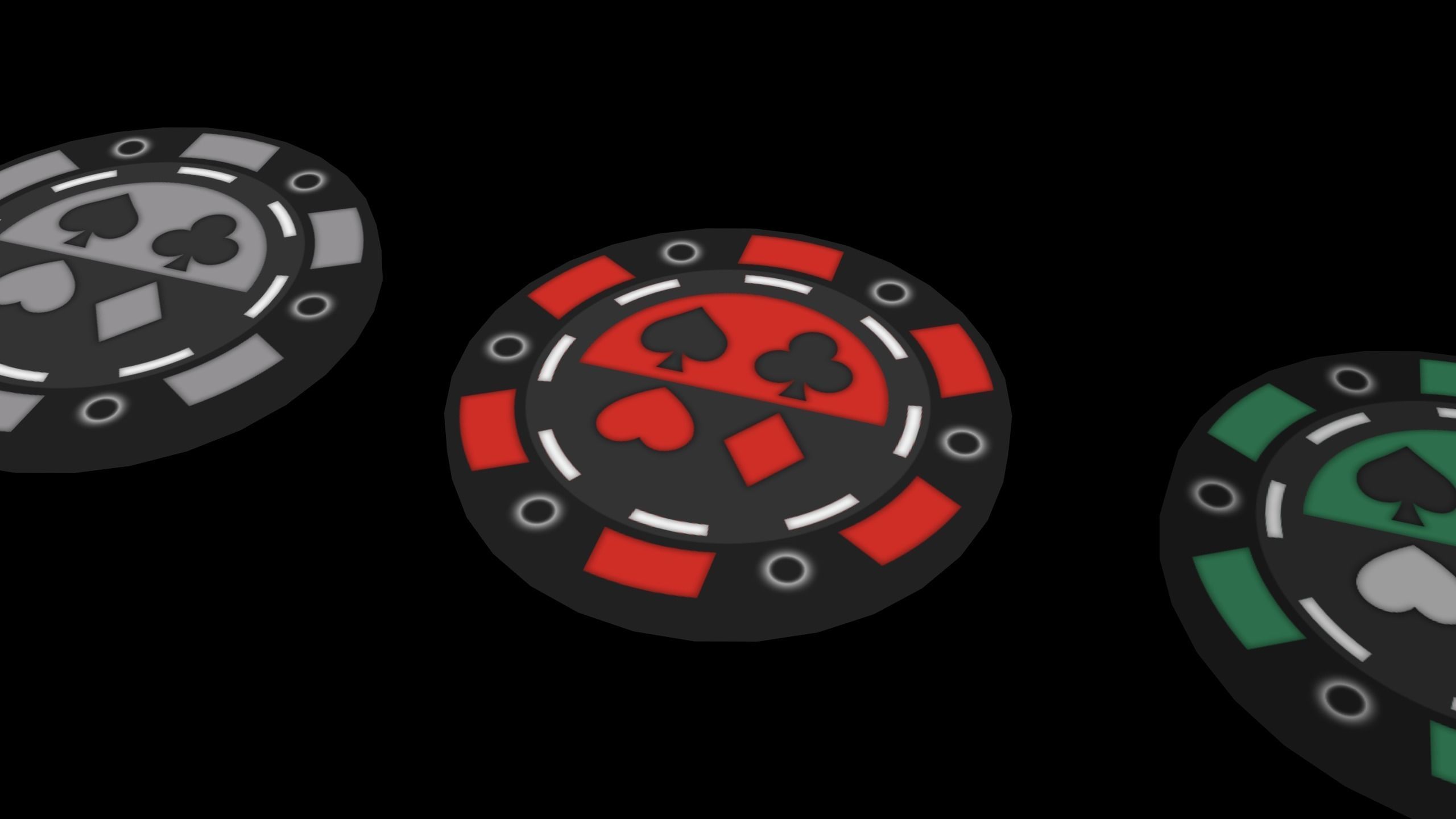Poker Chips Low-poly 3D model_7