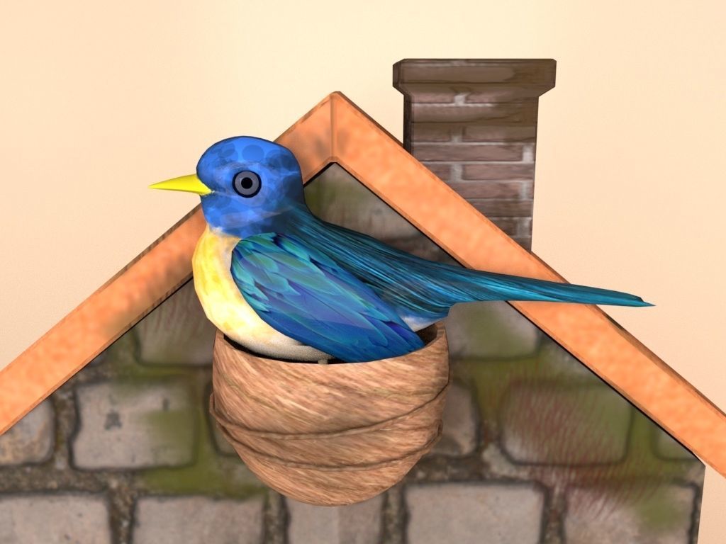 creative pot flower2 3D model_20