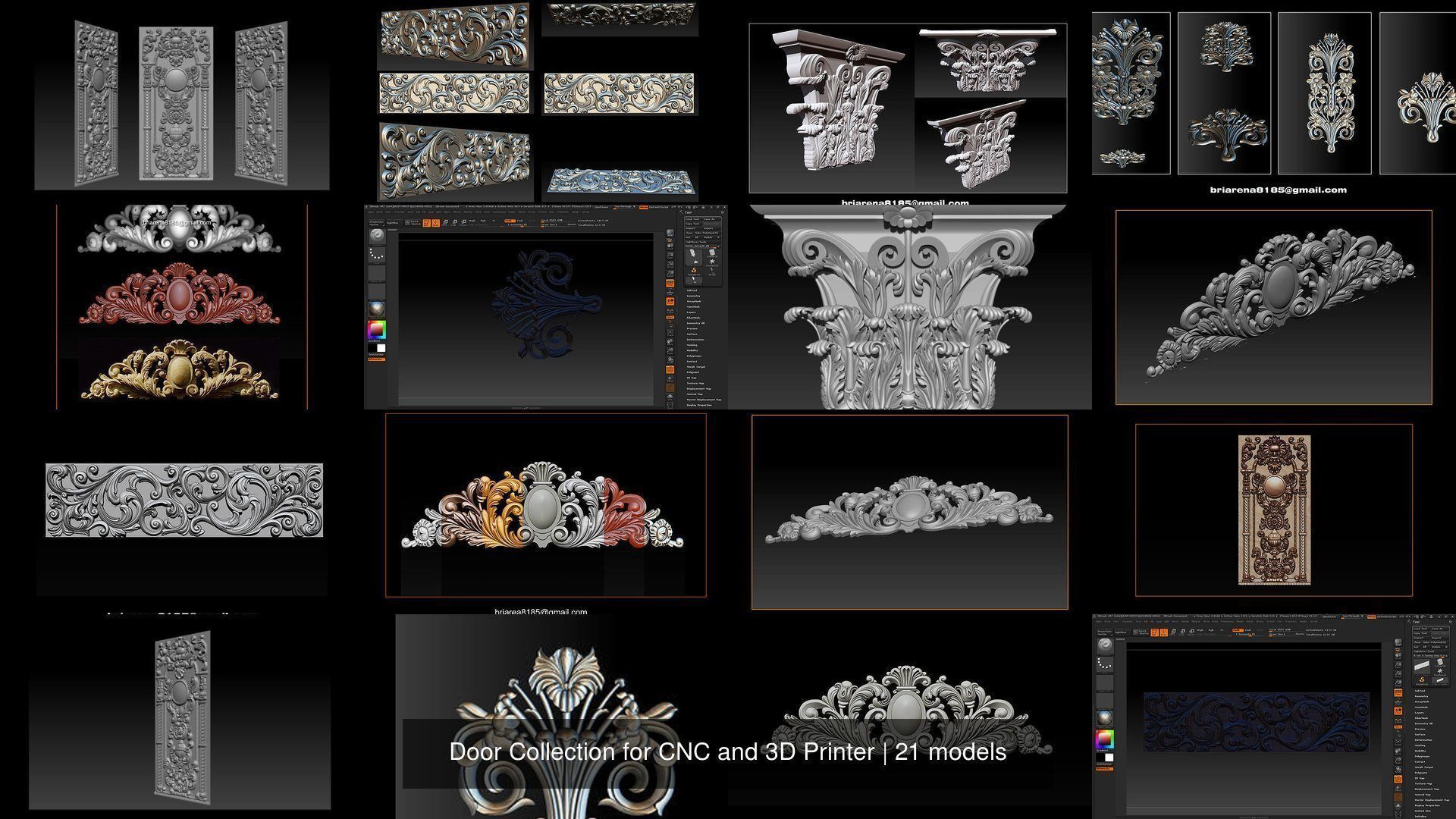 Door Collection for CNC and 3D Printer _3