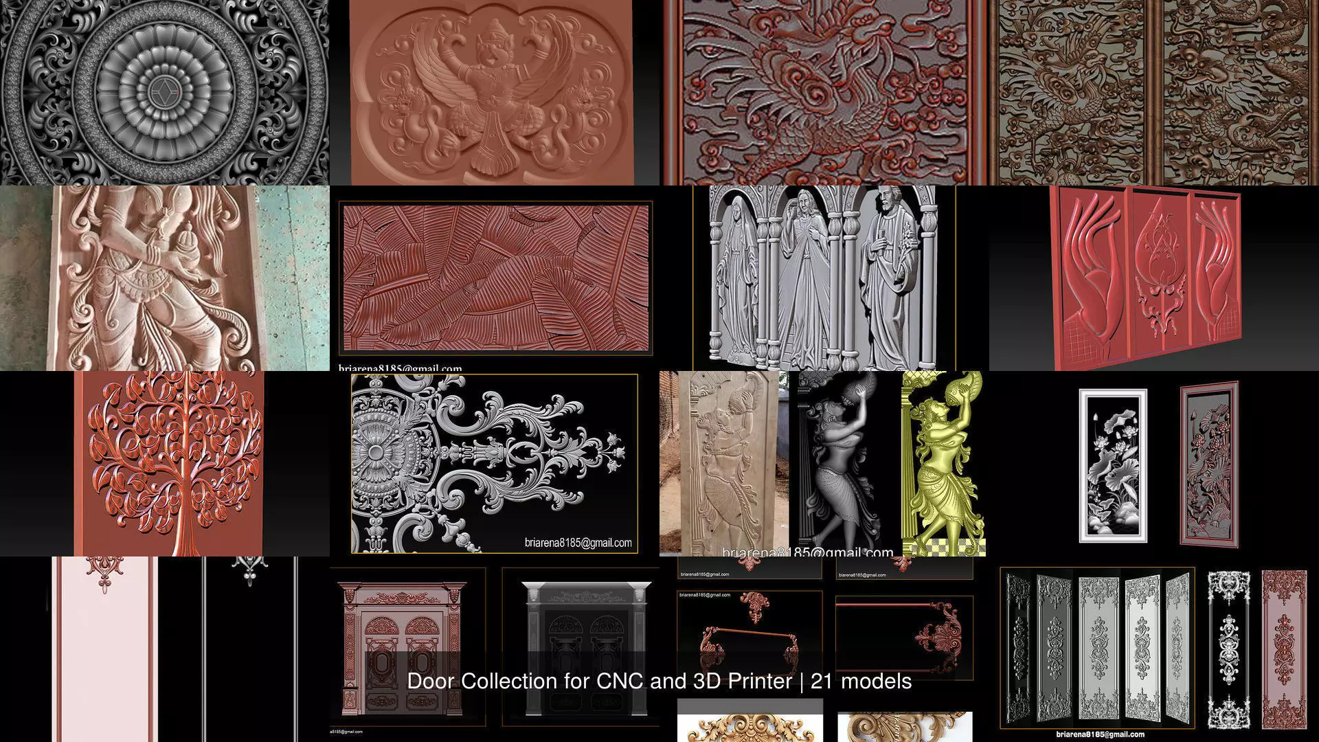 Door Collection for CNC and 3D Printer _0