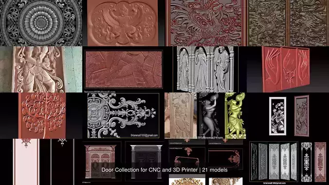 Door Collection for CNC and 3D Printer 