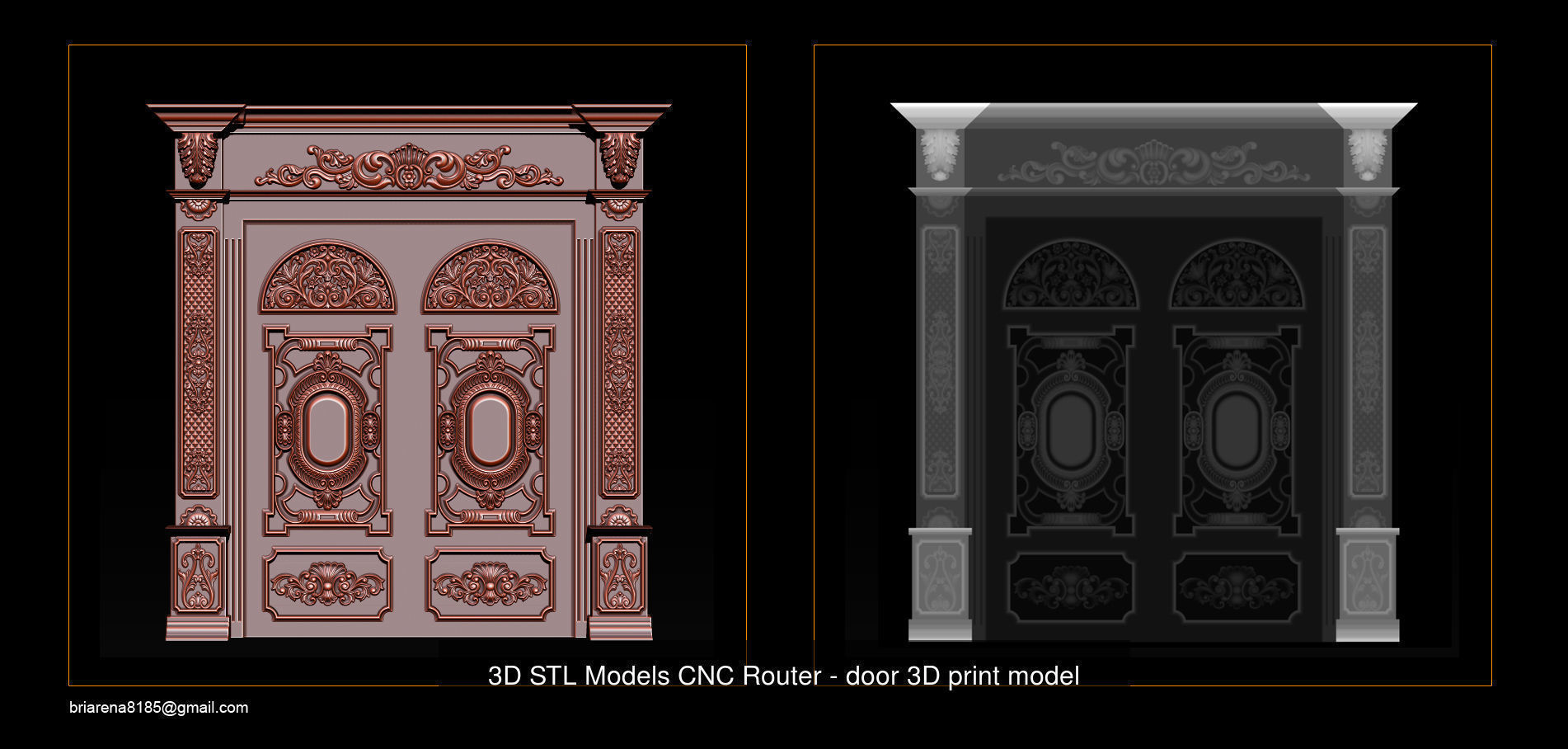 Door Collection for CNC and 3D Printer _19