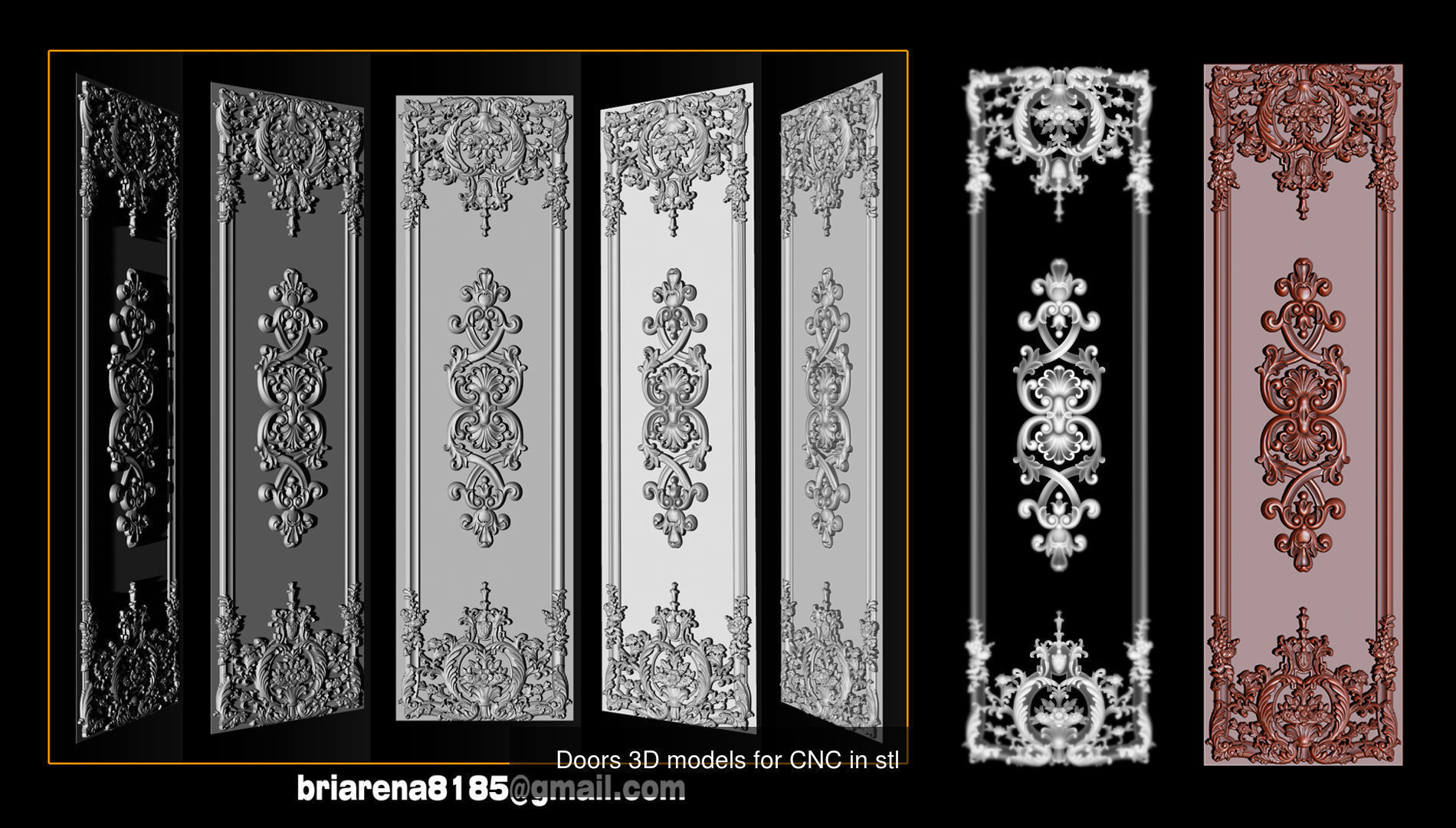 Door Collection for CNC and 3D Printer _21