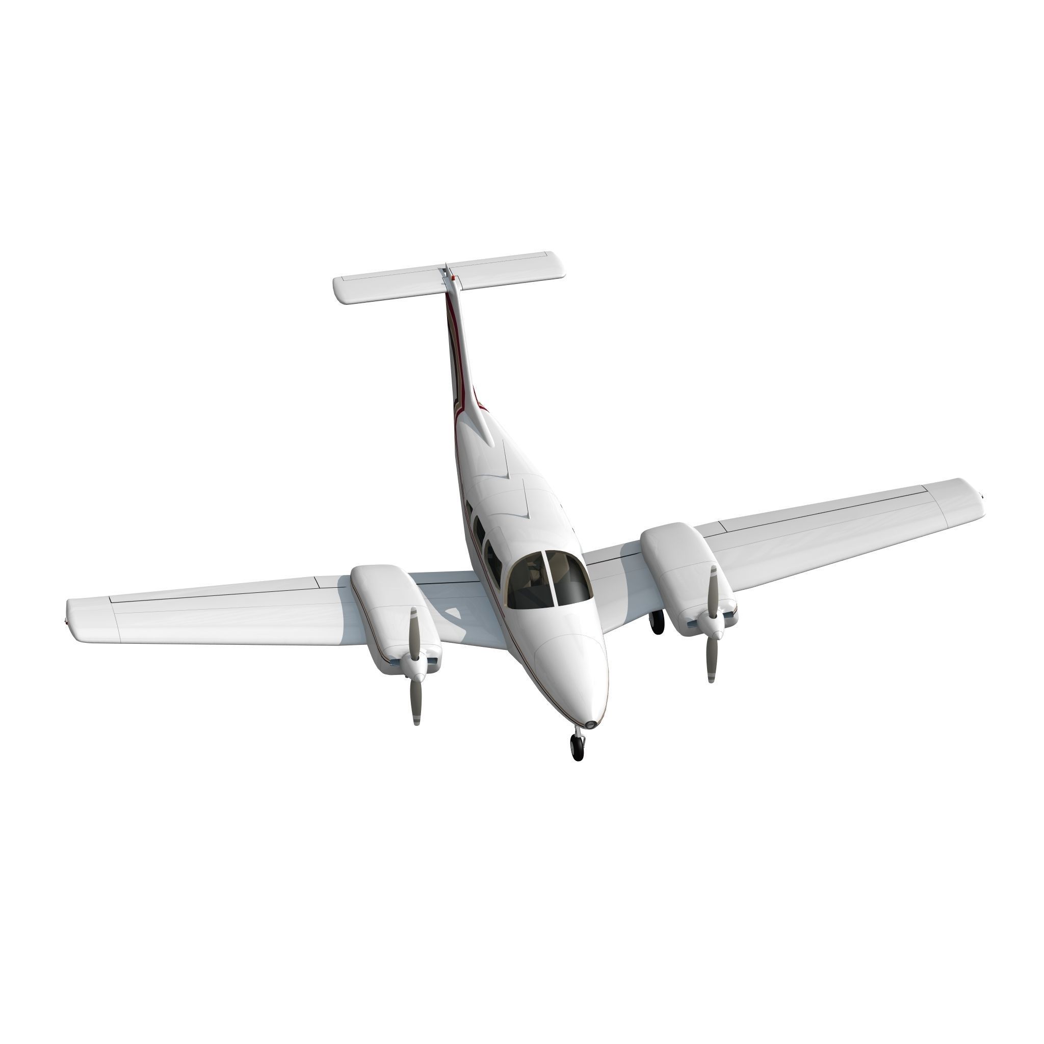 Piper PA-44-180 Seminole 3D model_8