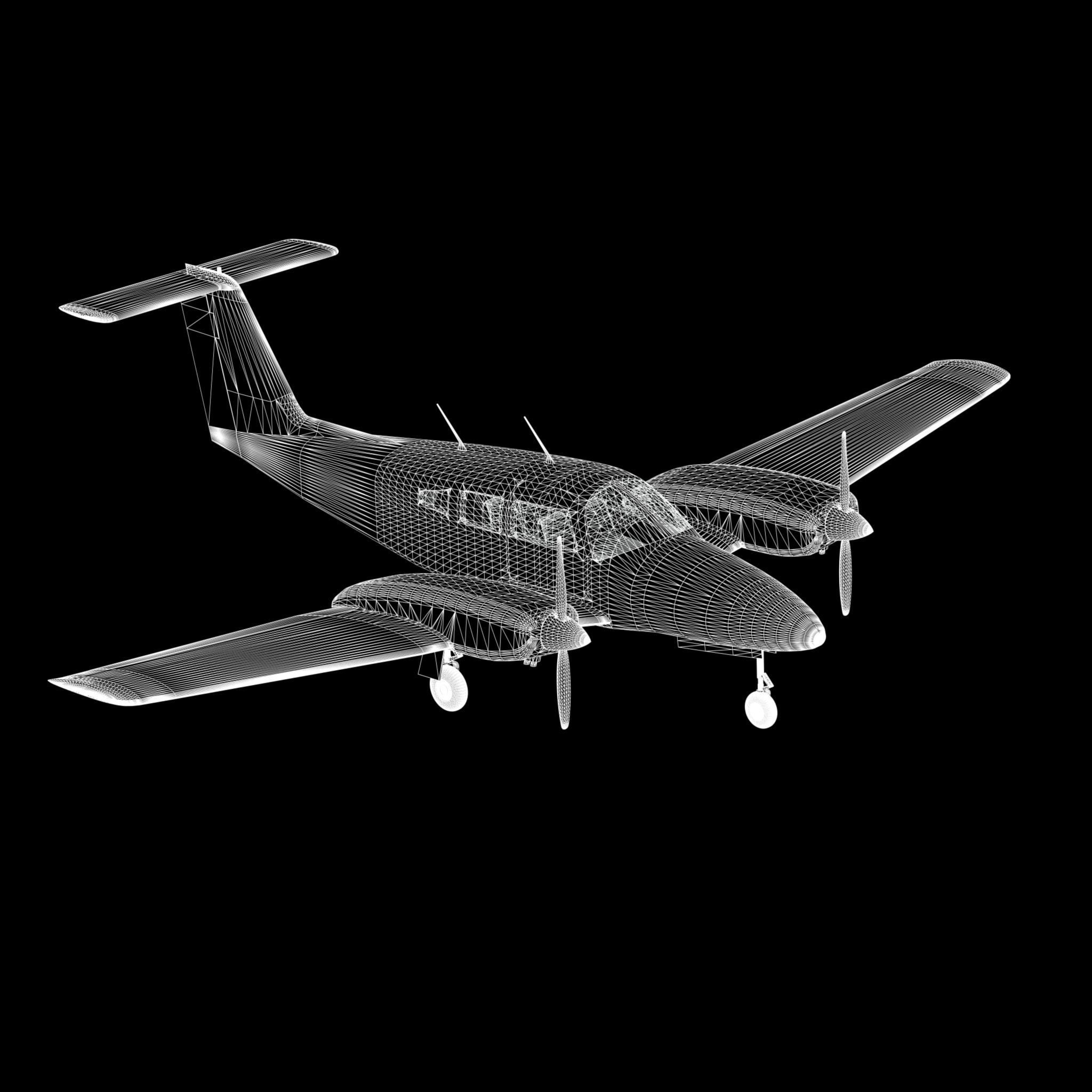 Piper PA-44-180 Seminole 3D model_2