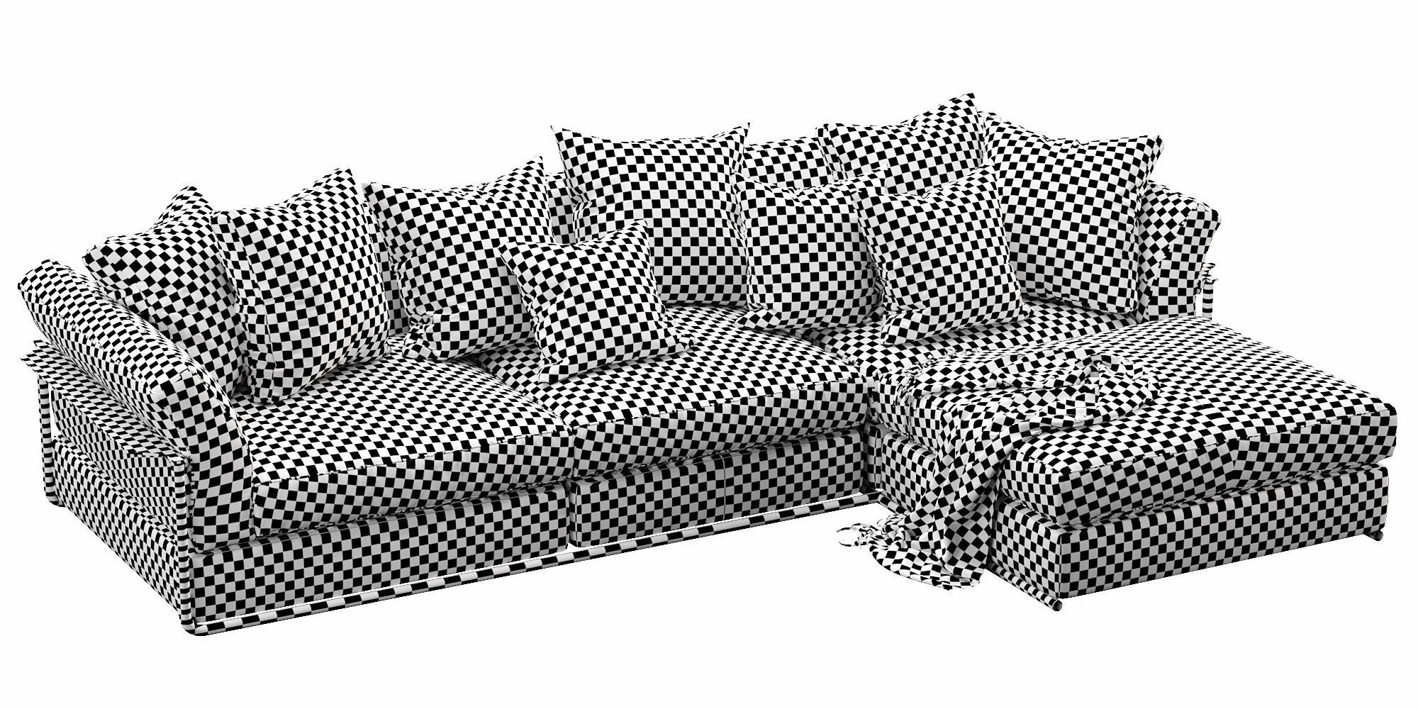 Flexform Zeno Chaise Lounge 3D model_14