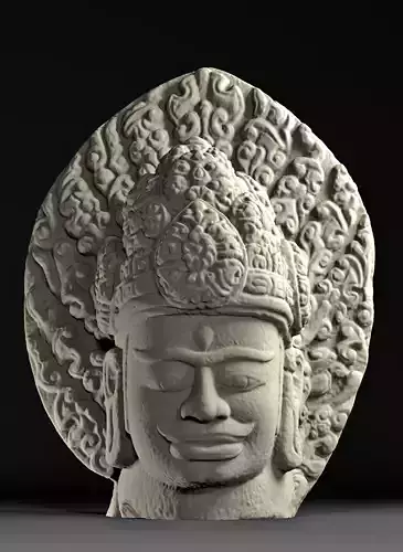 Lord Shiva head sculpture - Hindu sculpture 06