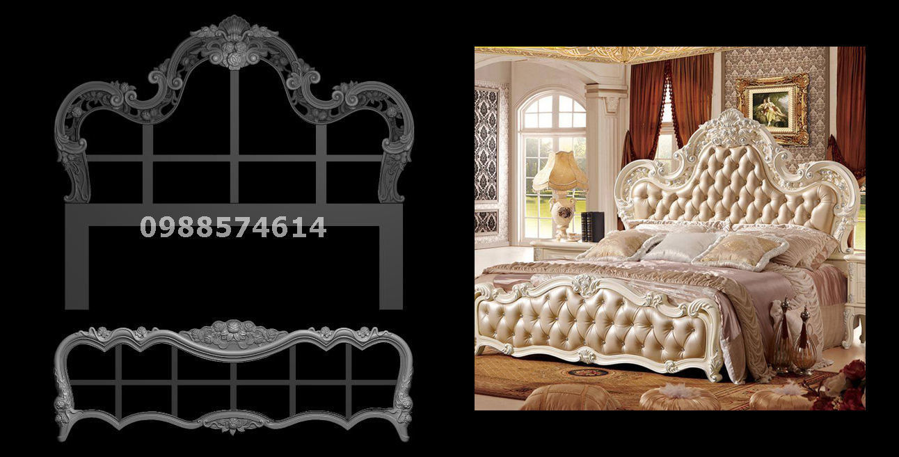 Collection Beds Design Making On CNC Wood Router Machine _41