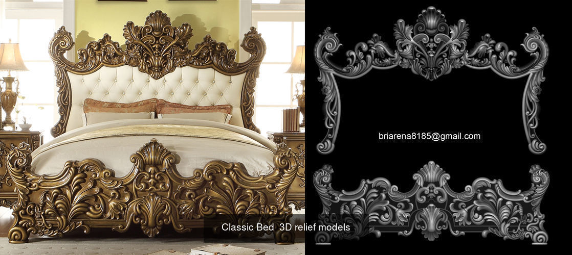 Collection Beds Design Making On CNC Wood Router Machine _31