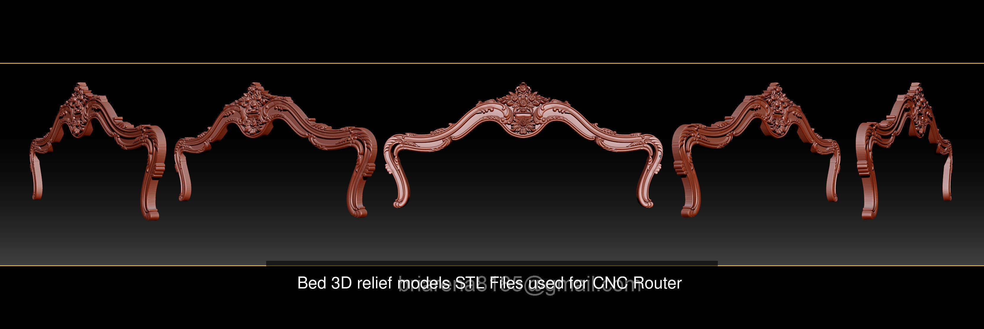 Collection Beds Design Making On CNC Wood Router Machine _33