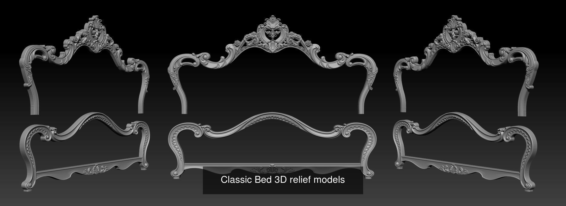 Collection Beds Design Making On CNC Wood Router Machine _35