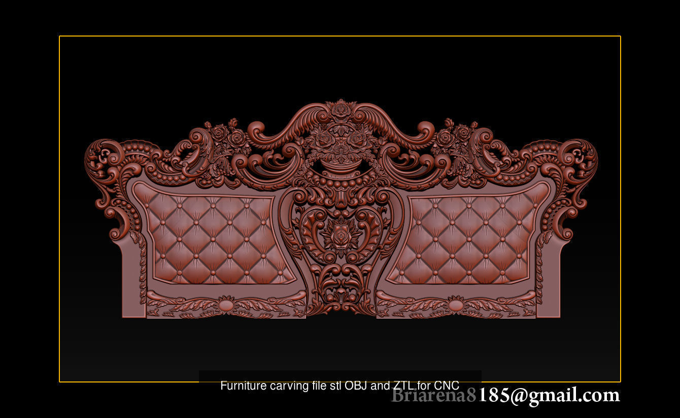 Collection Beds Design Making On CNC Wood Router Machine _17