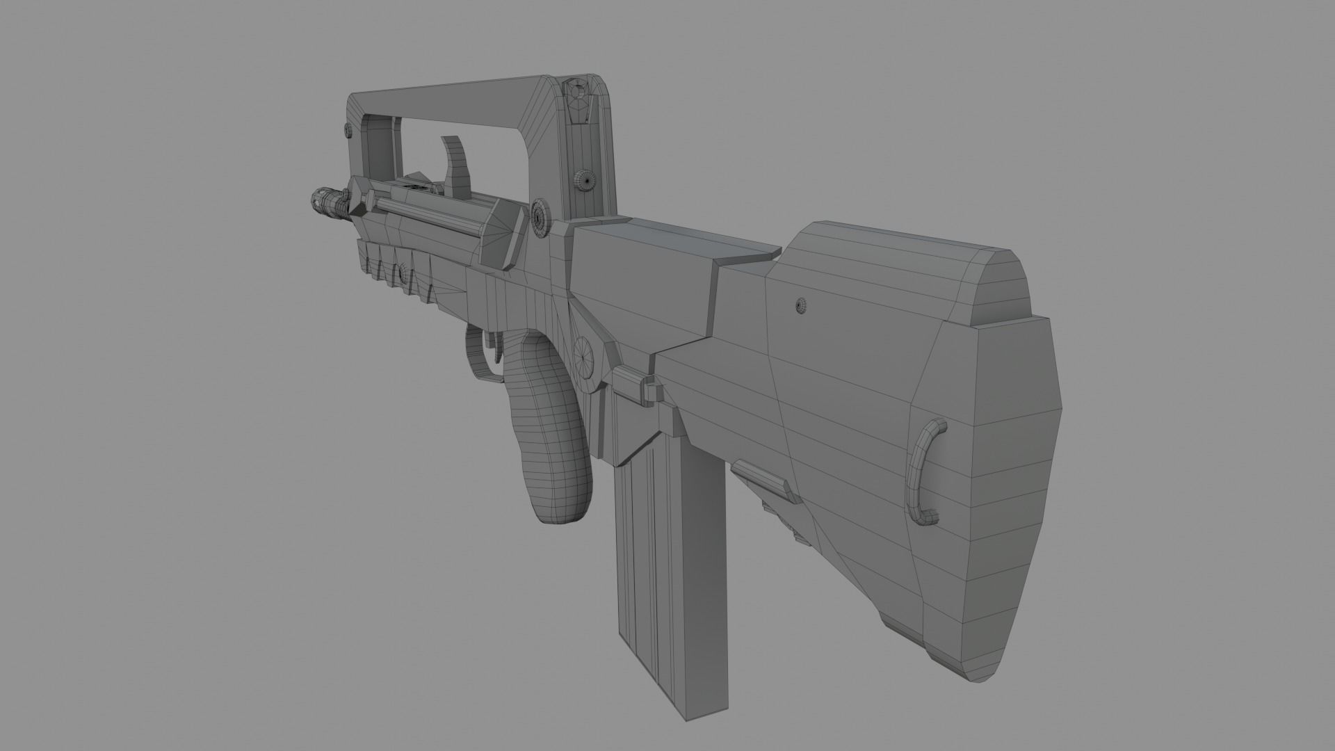 Famas F1 Low-poly 3D model_13