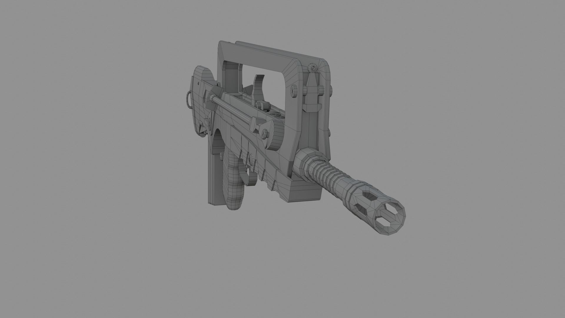 Famas F1 Low-poly 3D model_12