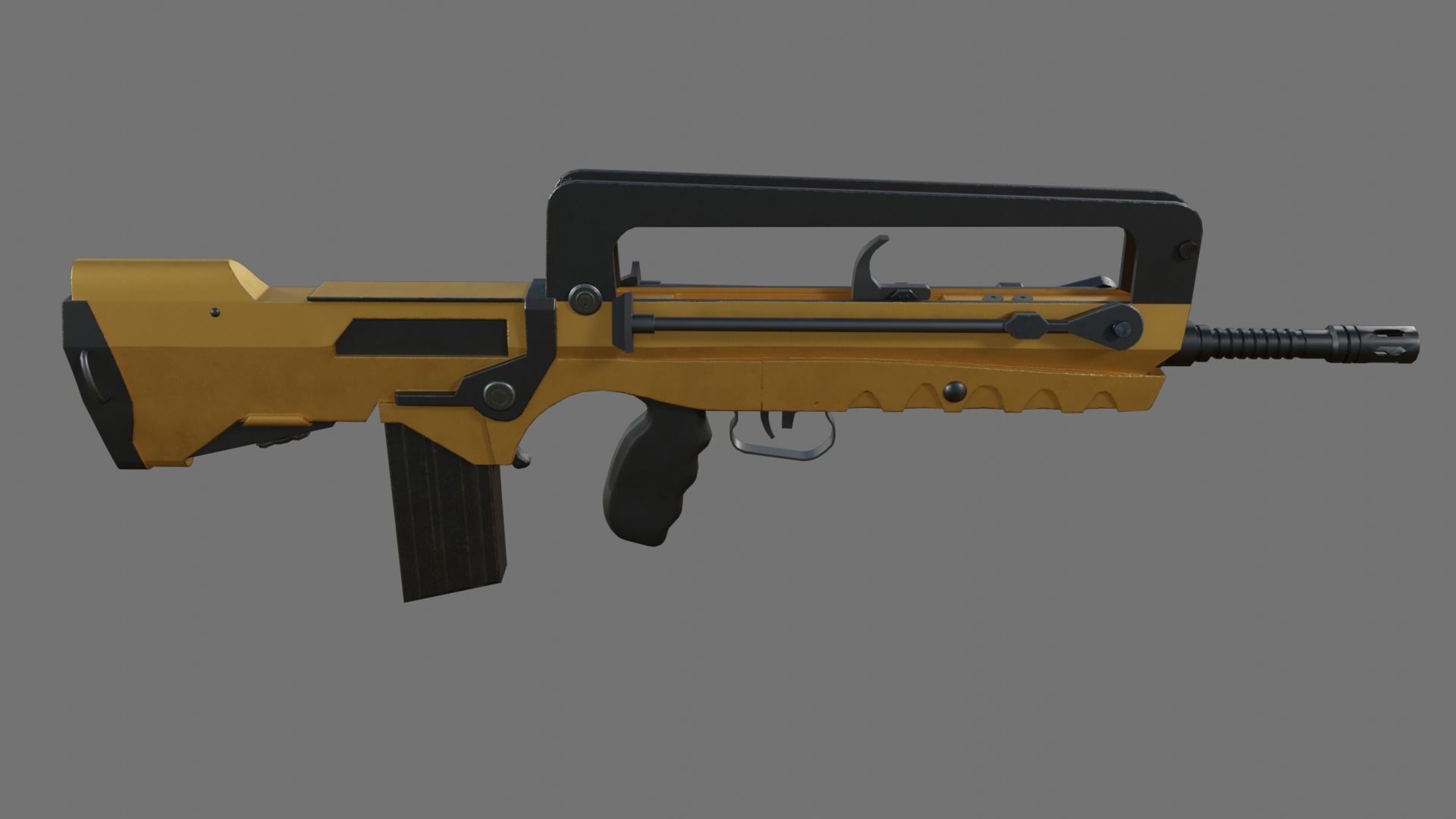 Famas F1 Low-poly 3D model_10