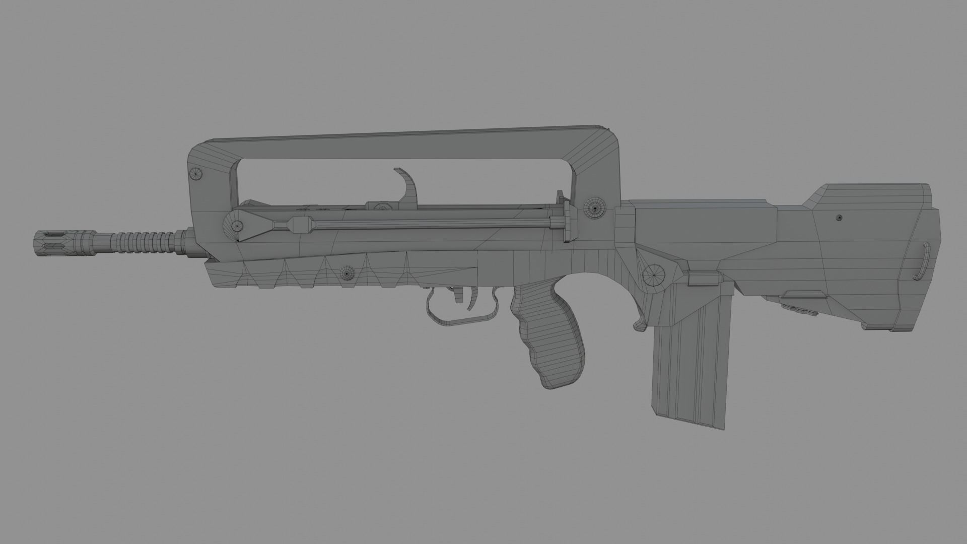 Famas F1 Low-poly 3D model_11