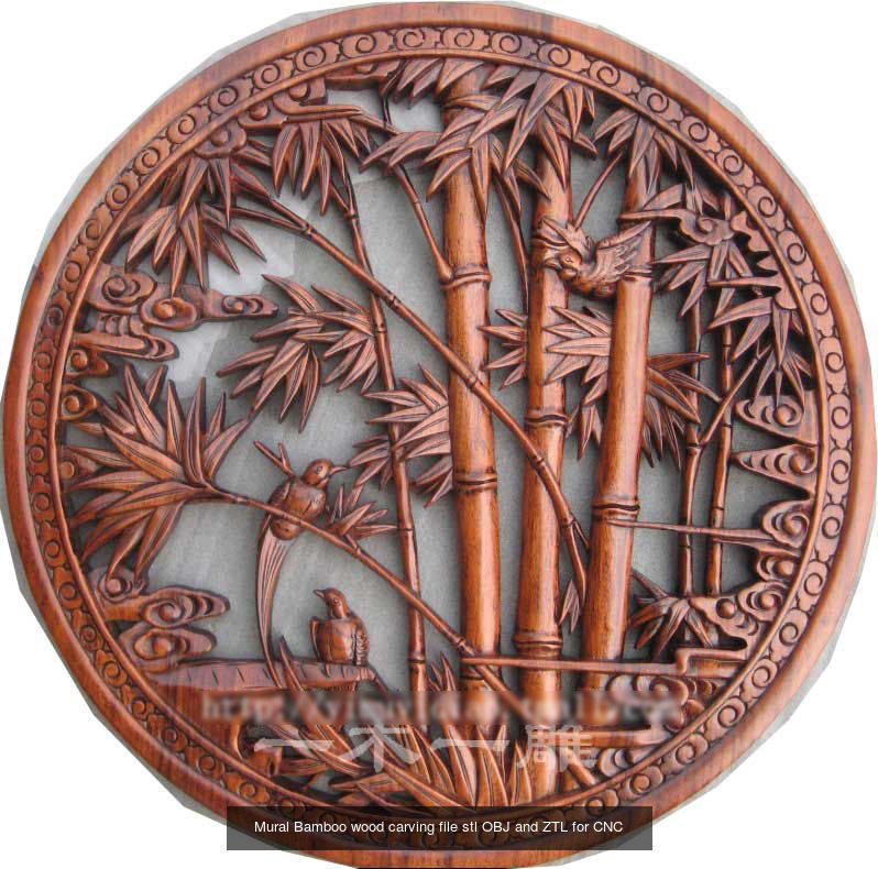 Collection Mural landscape -  stl OBJ and ZTL for CNC _25