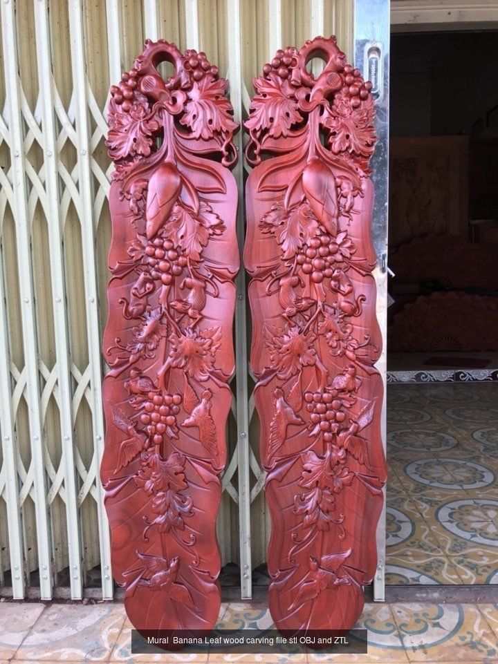 Collection Mural landscape -  stl OBJ and ZTL for CNC _27