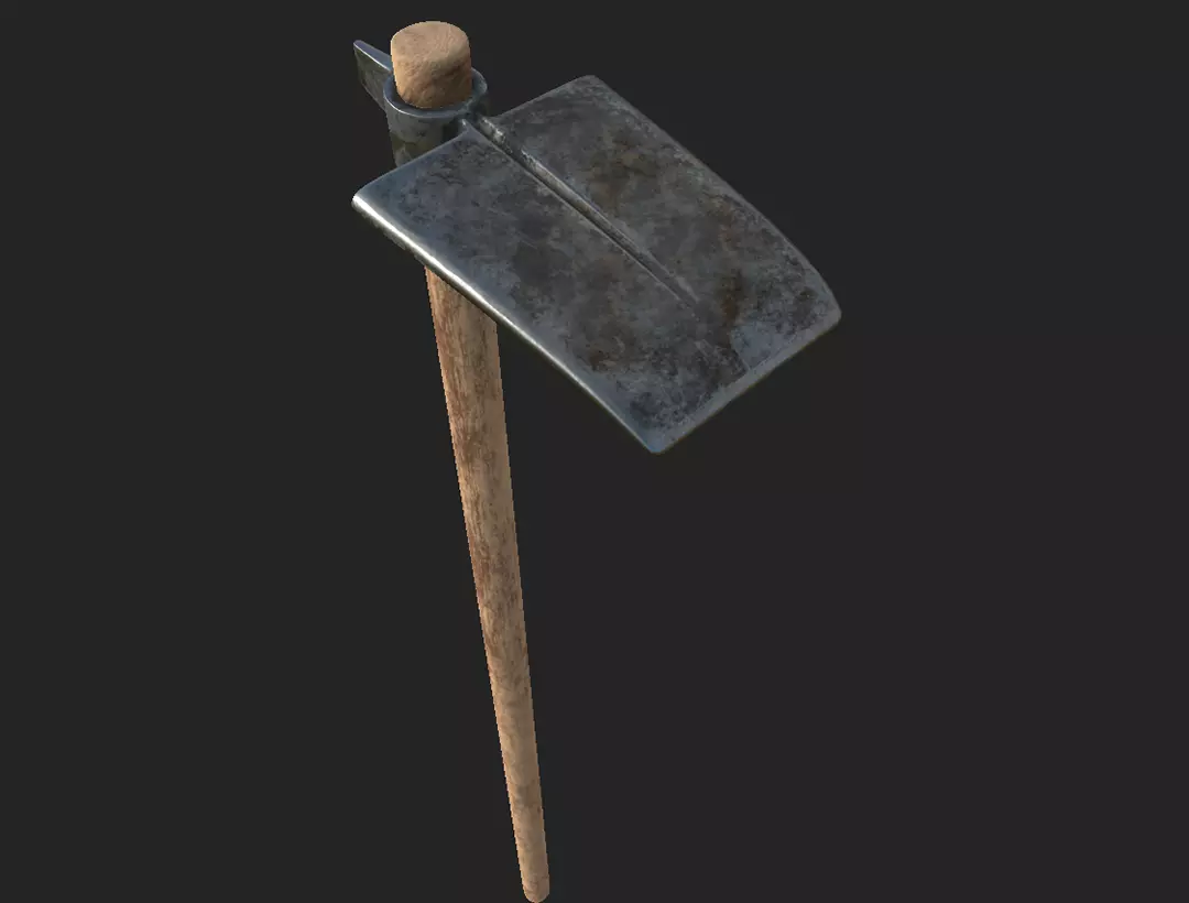 Farmer Hoe Low-poly 3D model